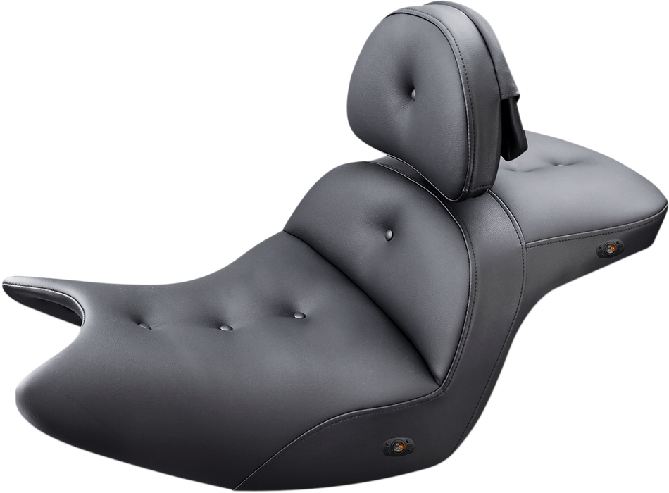 SADDLEMEN Seat - Roadsofa - With Backrest - Pillow Top - Black - Heated H18-07-181BRHCT