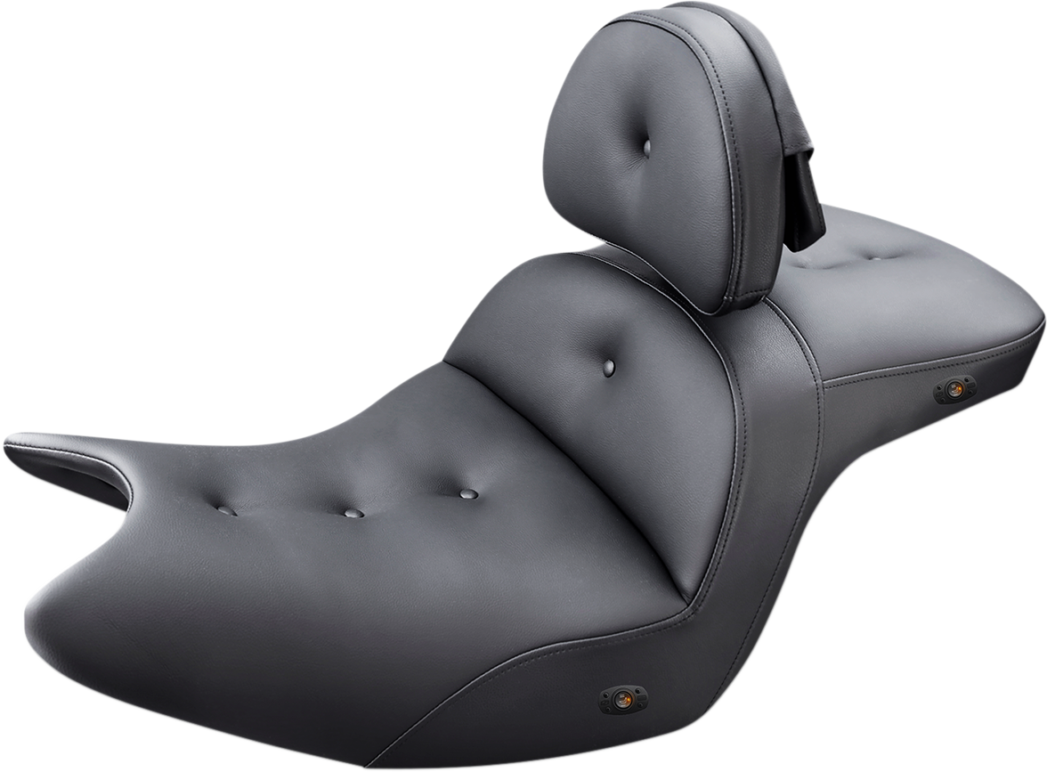 SADDLEMEN Seat - Roadsofa - With Backrest - Pillow Top - Black - Heated H18-07-181BRHCT