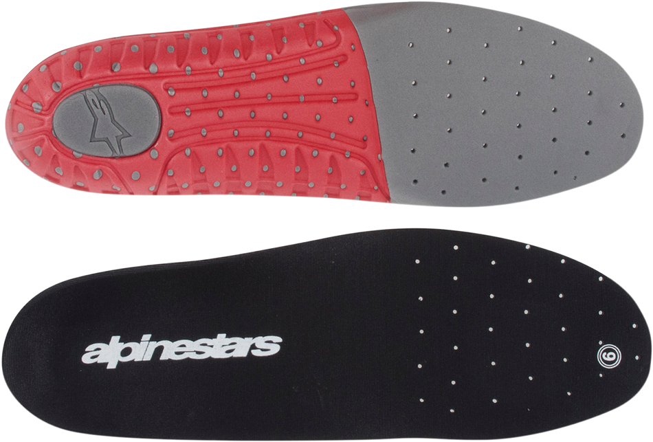 ALPINESTARS Tech 7 Footbed - Gray/Red - Size 6 25FUT74-933-6