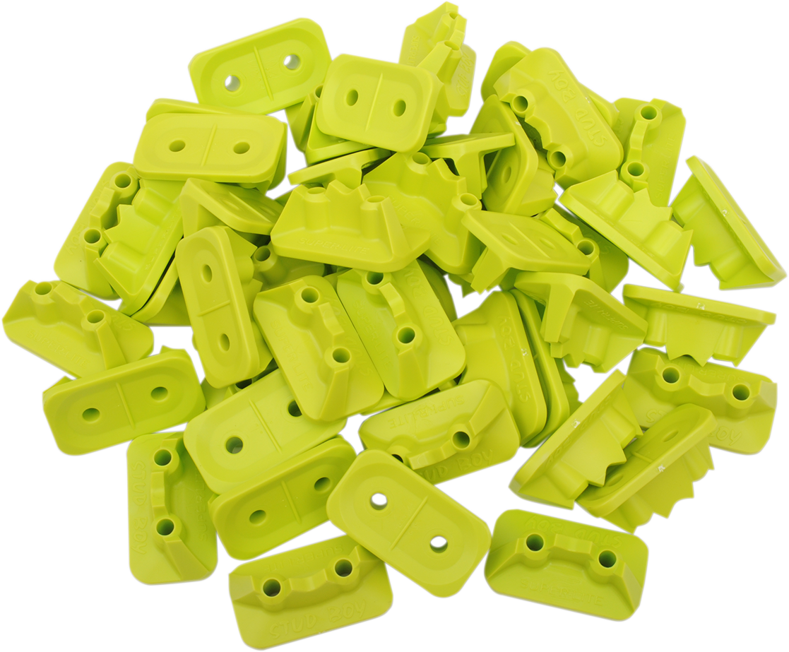 STUD BOY Double Backer Plates - Hi-viz Green - For 2-Ply - 48 Pack 2522-P2-HVG