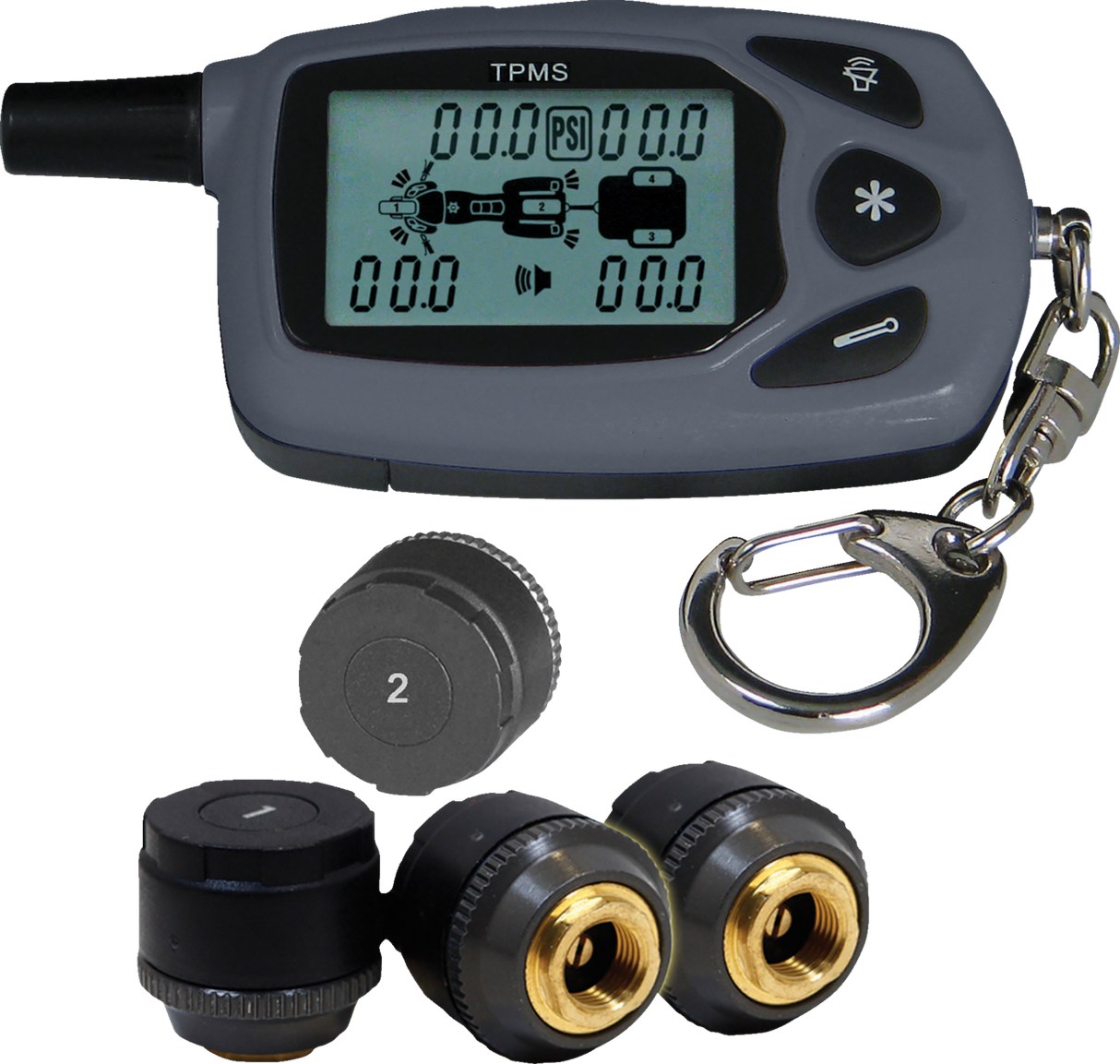 SHOW CHROME Bike and Trailer Tire Pressure Monitor System 13-317A