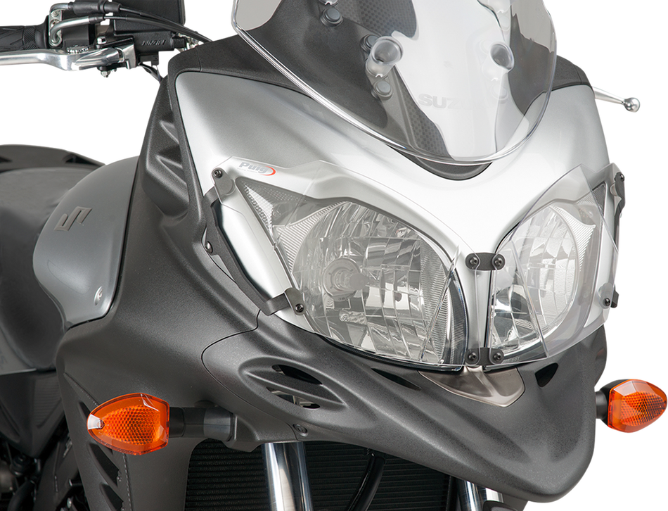 PUIG HI-TECH PARTS Protective Headlight Cover - VSTRM650 - Clear 8125W