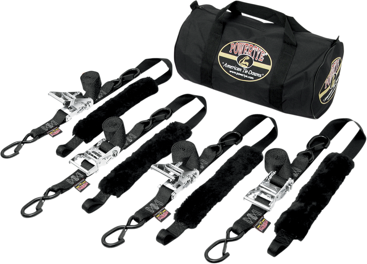 POWERTYE MFG. Fat Strap Trailer Kit - Black TRAILERKIT-82