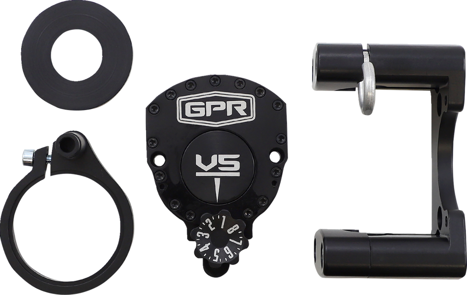 GPR V5-S Steering Damper - Black - Husky 5-9001-0099K