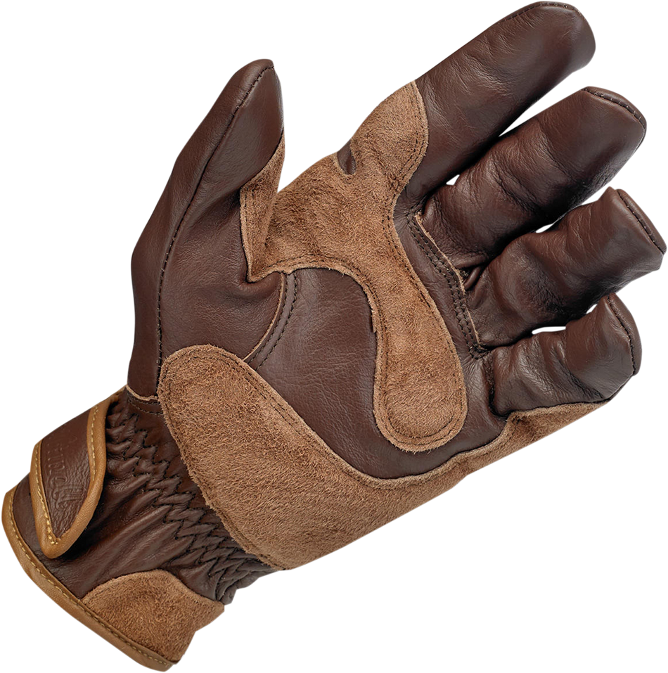 BILTWELL Work Gloves - Chocolate/Suede - XS 1503-0202-001