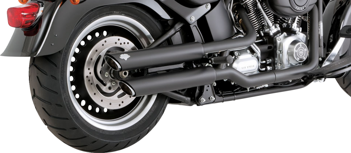 VANCE & HINES 3" Twin Slash Slip-On Mufflers - Black 46343