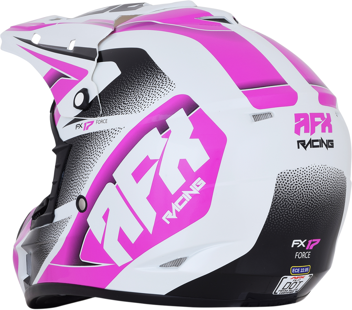 AFX FX-17 Helmet - Force - Pearl White/Fuchsia - XS 0110-5255