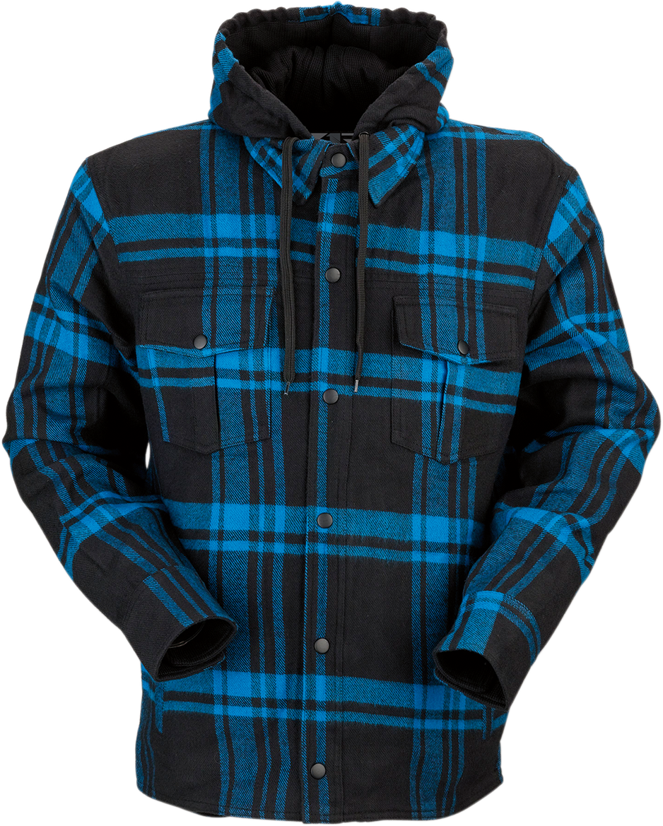 Z1R Timber Flannel Shirt - Black/Blue - 4XL 3040-2846