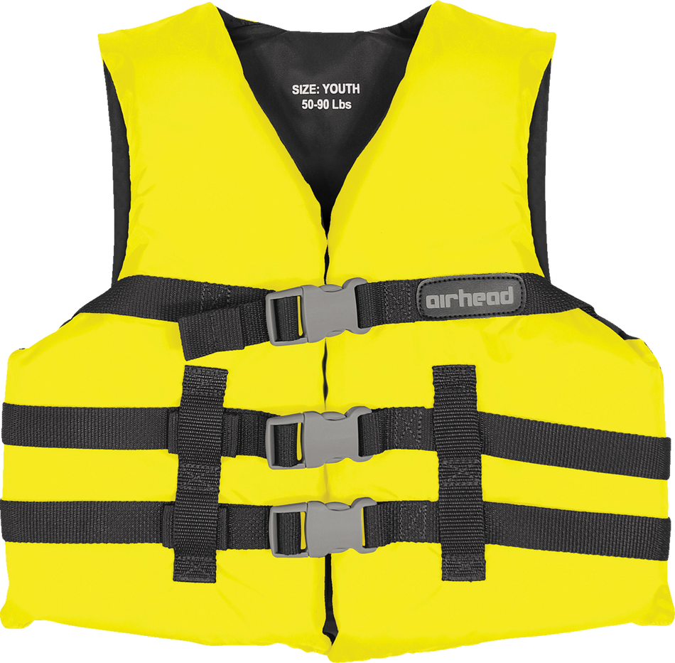 AIRHEAD SPORTS GROUP Youth Family Vest - Yellow 10002-03-A-YW