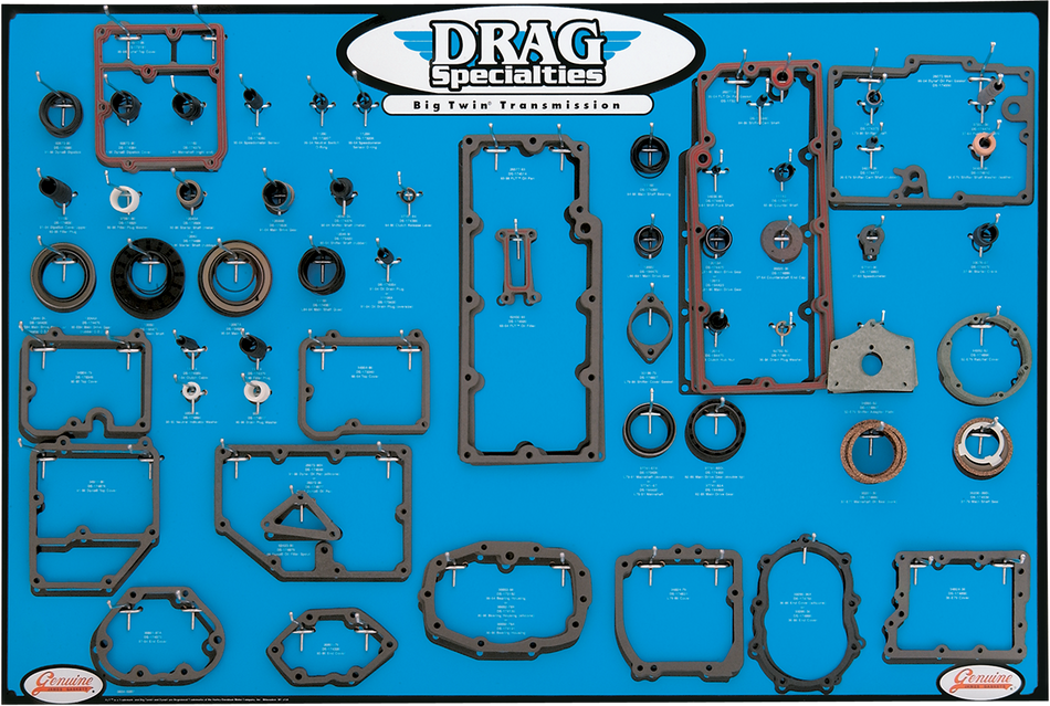 DRAG SPECIALTIES Trans Gasket Display - Big Twin 0934-0287
