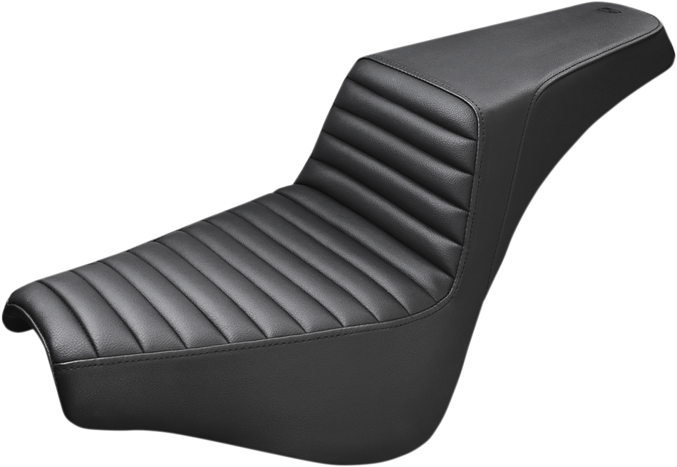 SADDLEMEN Step-Up Seat - Front Tuck-n-Roll - Black 818-30-171