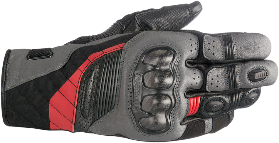 ALPINESTARS Belize Drystar® Gloves - Black/Anthracite/Red - Small 3526718-1036-S