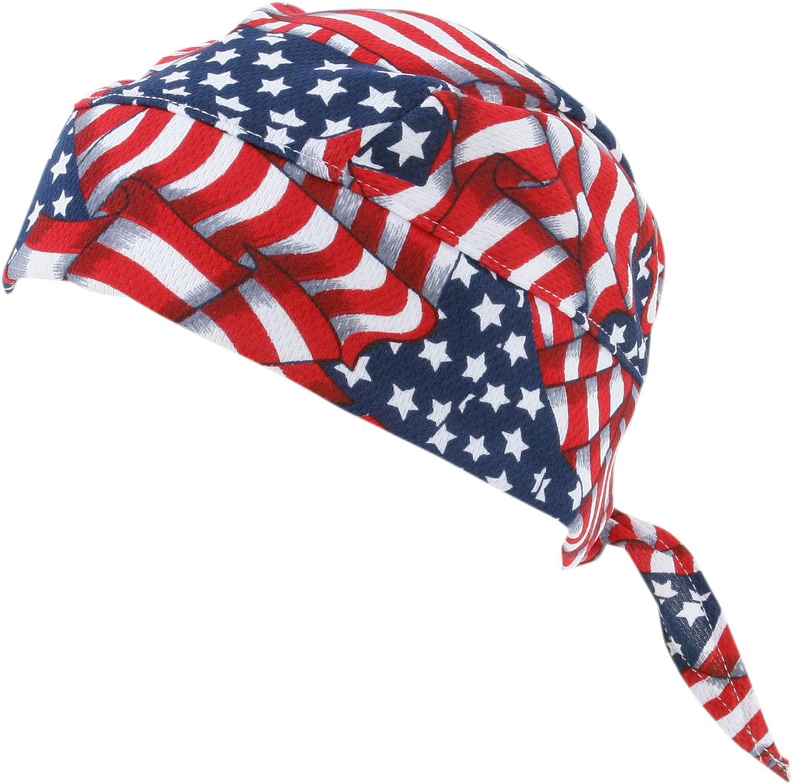 HYPER KEWL Tie-On Evaporative Cooling Flag Skull Cap 6536USA