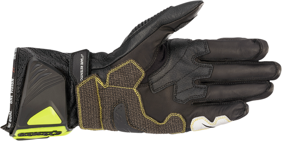 ALPINESTARS GP Tech v2 Gloves - Black/Fluo Yellow/White/Fluo Red - Medium 3556622-1503-M