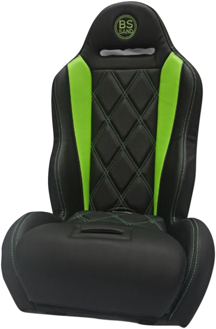 BS SAND Performance Seat - Big Diamond - Black/Green PEBUGRBDT