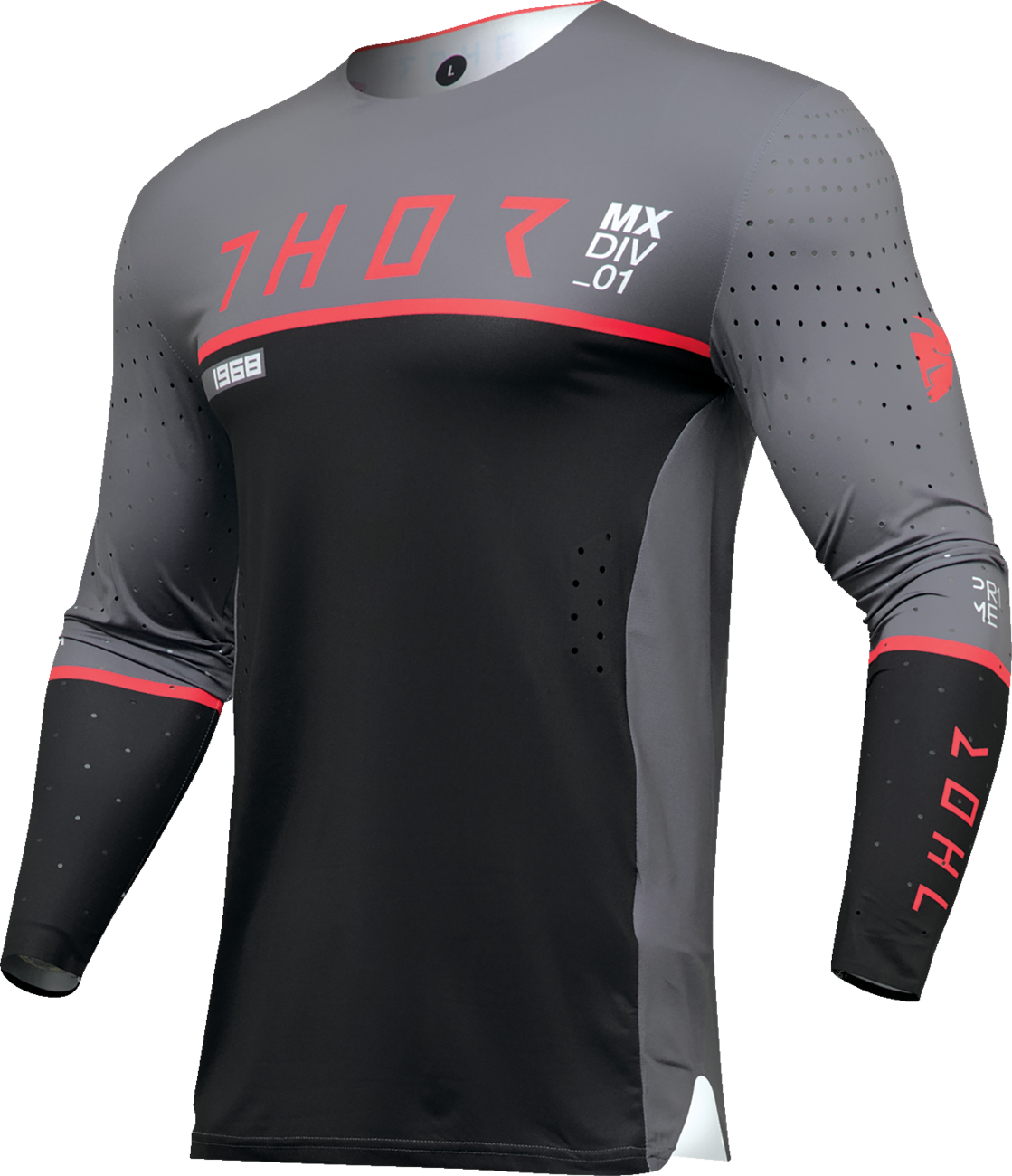 THOR Prime Ace Jersey - Charcoal/Black - Medium 2910-7660