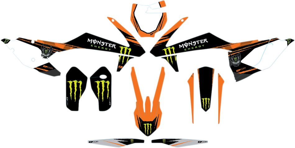 D'COR VISUALS Graphic Kit - Monster Energy 20-30-209