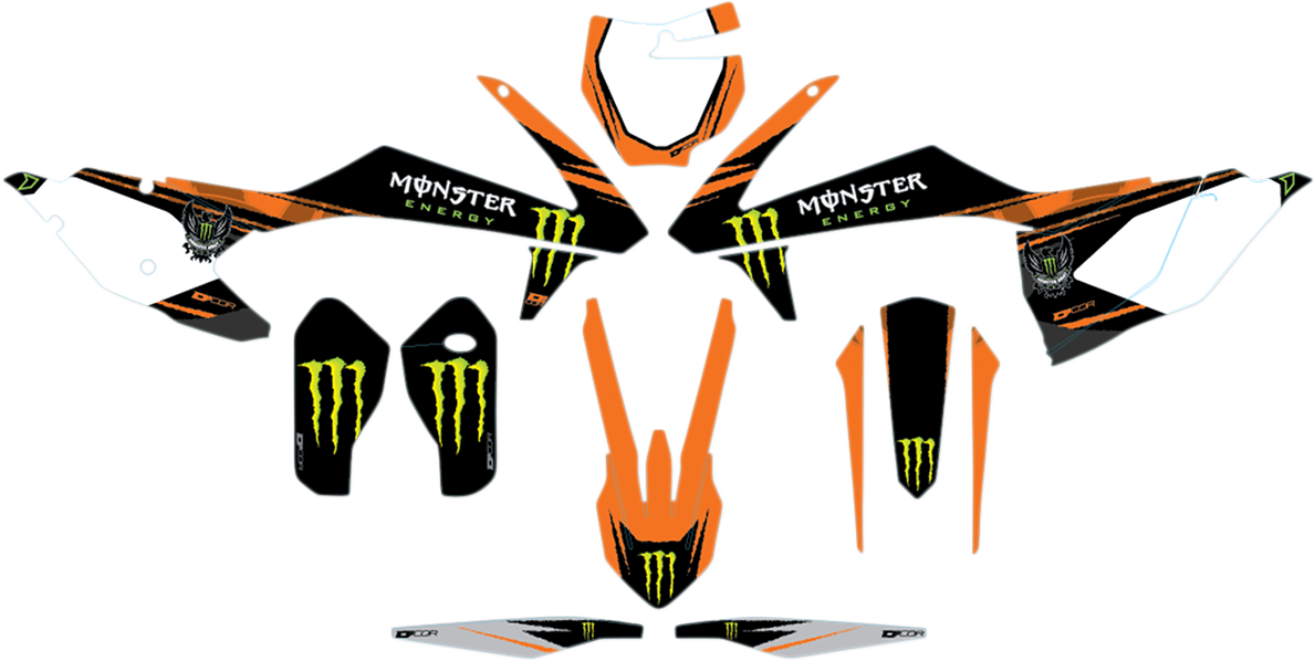 D'COR VISUALS Graphic Kit - Monster Energy 20-30-209