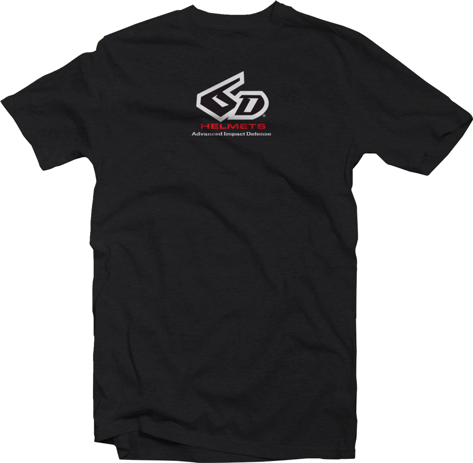Camiseta con logotipo clásico 6D - Negro - Grande 50-3547 