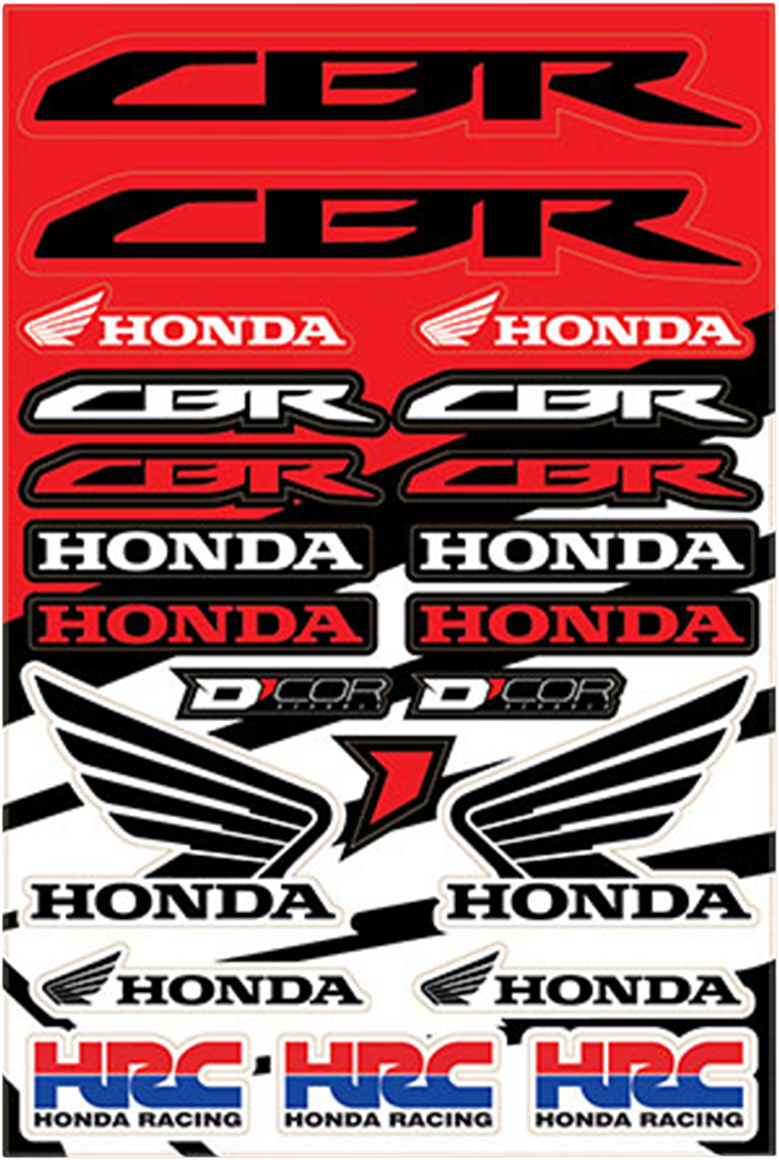 D'COR VISUALS Decal Sheet - Honda Street 40-10-102