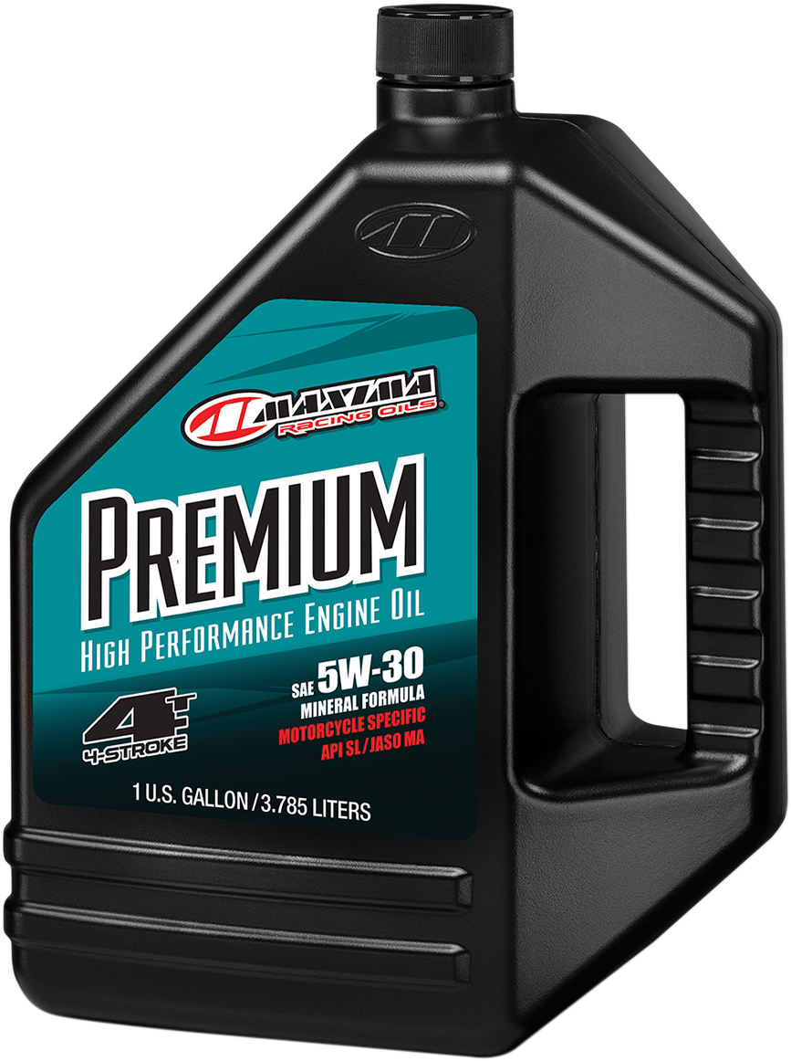 MAXIMA RACING OIL Premium High Performance Mineral 4T Engine Oil - 5W-30 - 1 U.S. gal. 399128
