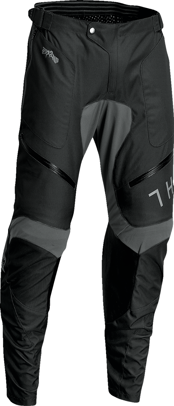 THOR Terrain In-the-Boot Pants - Black/Charcoal - 36 2901-10422