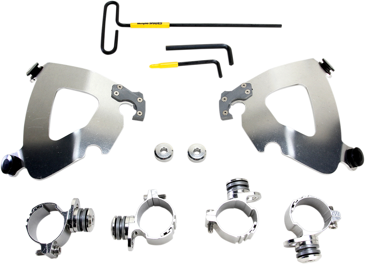 MEMPHIS SHADES Gauntlet Mounting Kit - Polished - XL1200 MEK2006