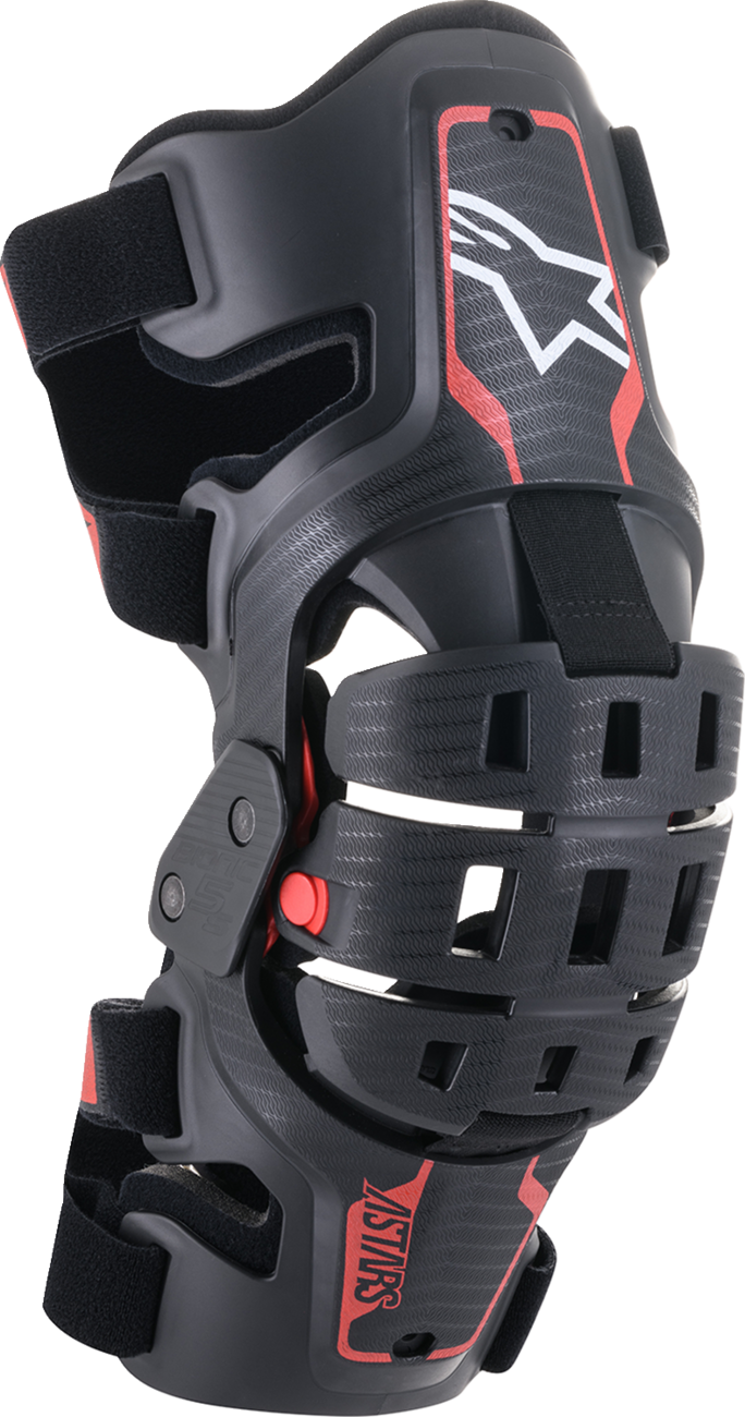 ALPINESTARS Youth Bionic 5S Knee Braces - Black/Red 6540520-13