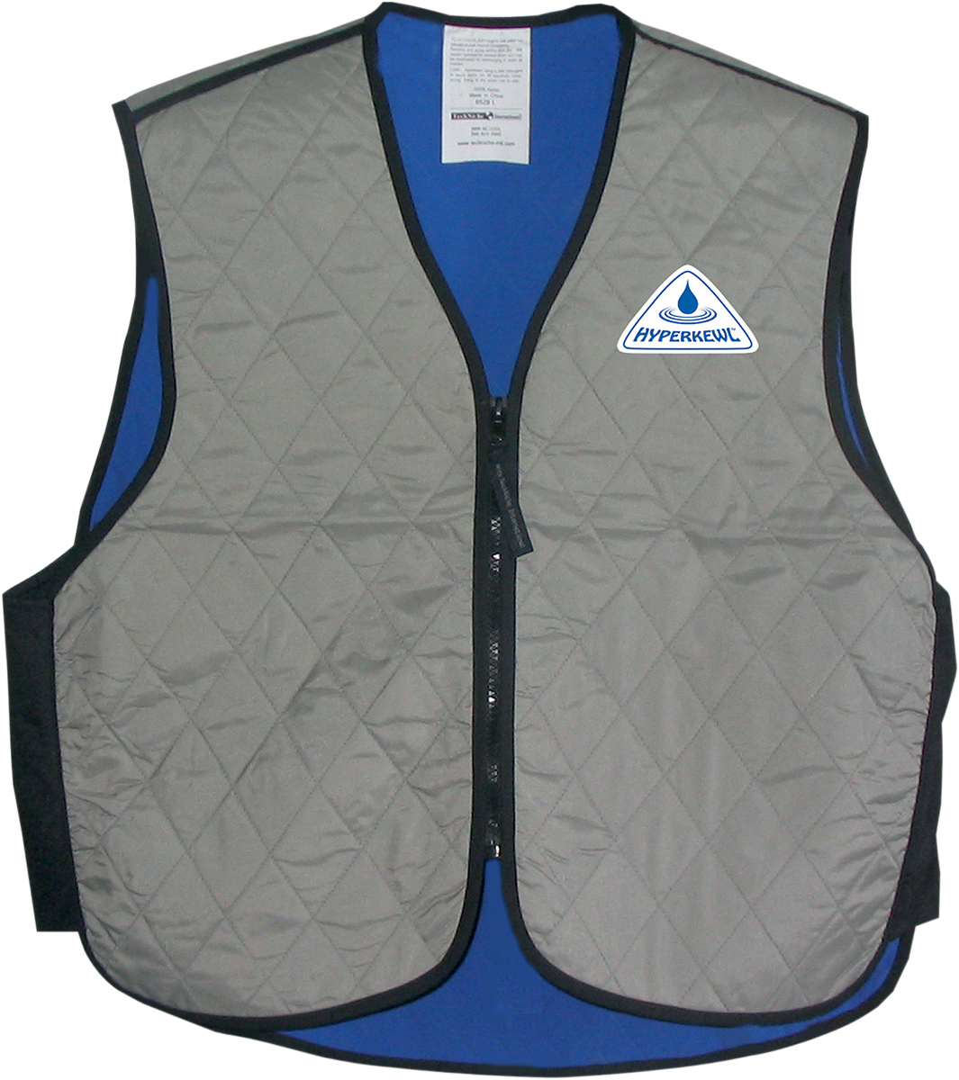 HYPER KEWL Evaporative Cooling Sport Vest - Silver - Large 6529SIL-L