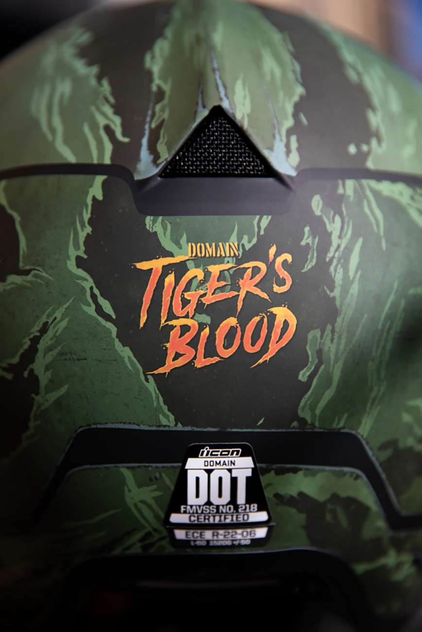 ICON Domain™ Helmet - Tiger's Blood - Green - XL 0101-14927