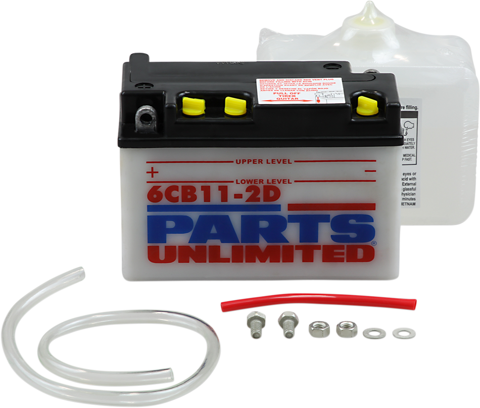 Parts Unlimited Battery - 6yb11-2d 6cb11-2d-Fp