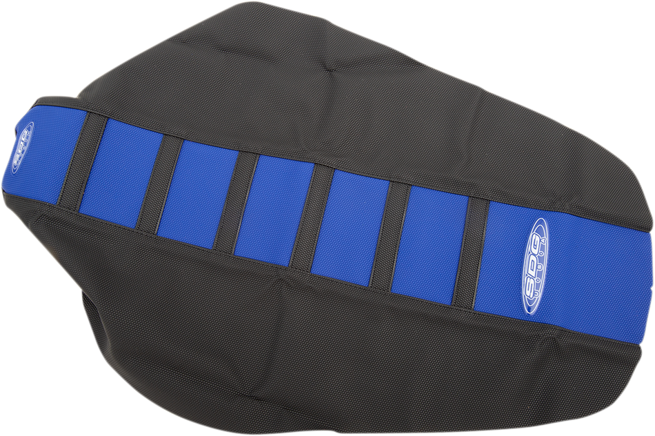 Funda de asiento SDG de 6 nervaduras - Costillas negras/parte superior azul/laterales negros 95956KBK 