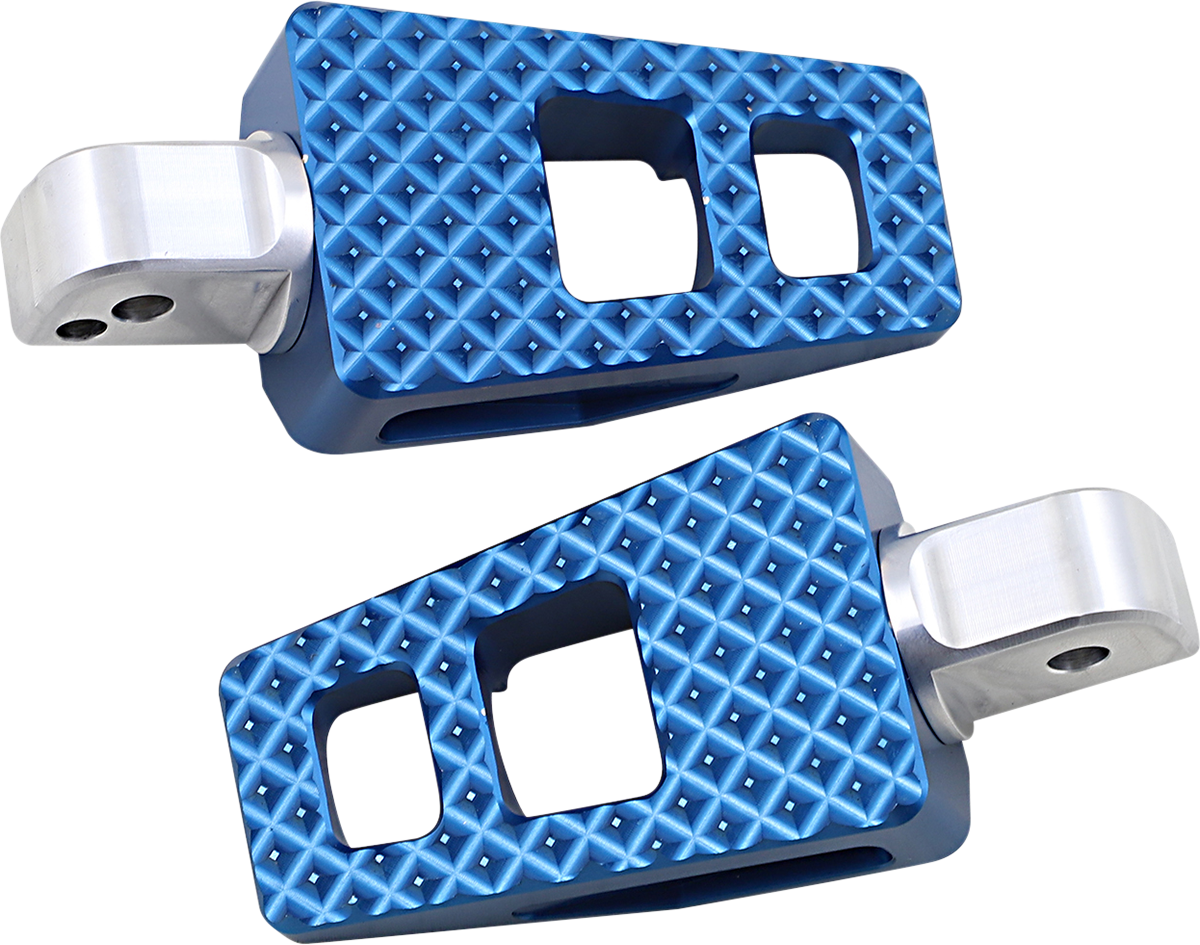 THRASHIN SUPPLY CO. Rear P-54 Footpegs - Blue - Softail TSC-2020-4-SR