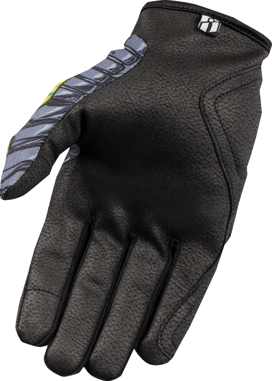ICON Hooligan Outbreak™ Gloves - Green - XL 3301-4656
