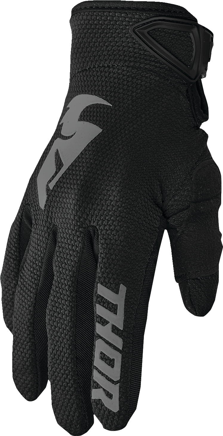 THOR Youth Sector Gloves - Black/Gray - 2XS 3332-1728