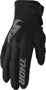 THOR Youth Sector Gloves - Black/Gray - Small 3332-1730