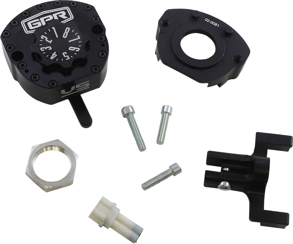 GPR V5-S Steering Damper - Black - R1 5-5011-4072K