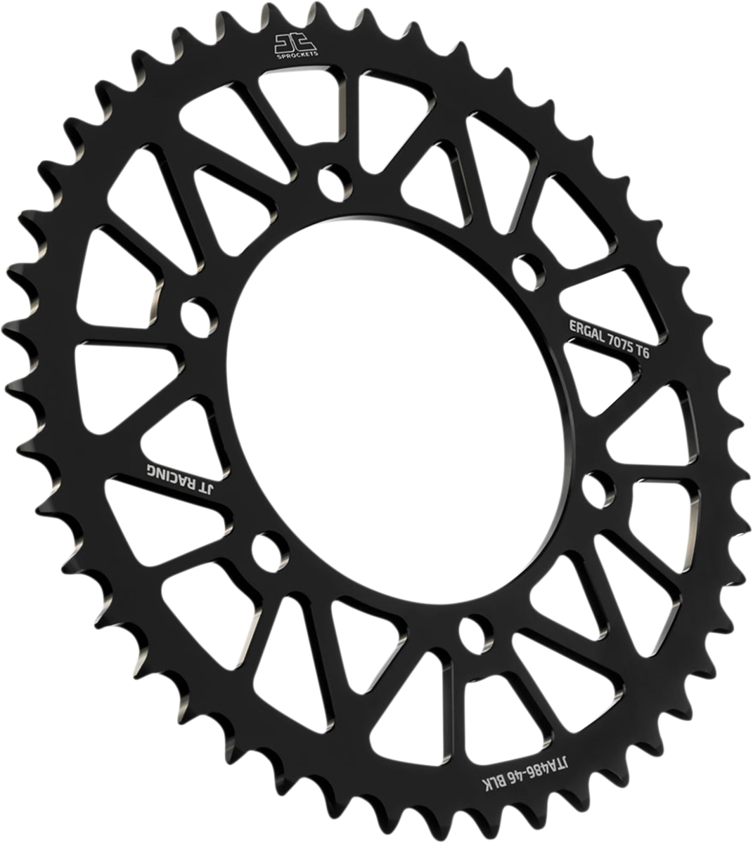 JT SPROCKETS Rear Sprocket - Kawasaki/Yamaha - Black - 46-Tooth JTA486.46BLK