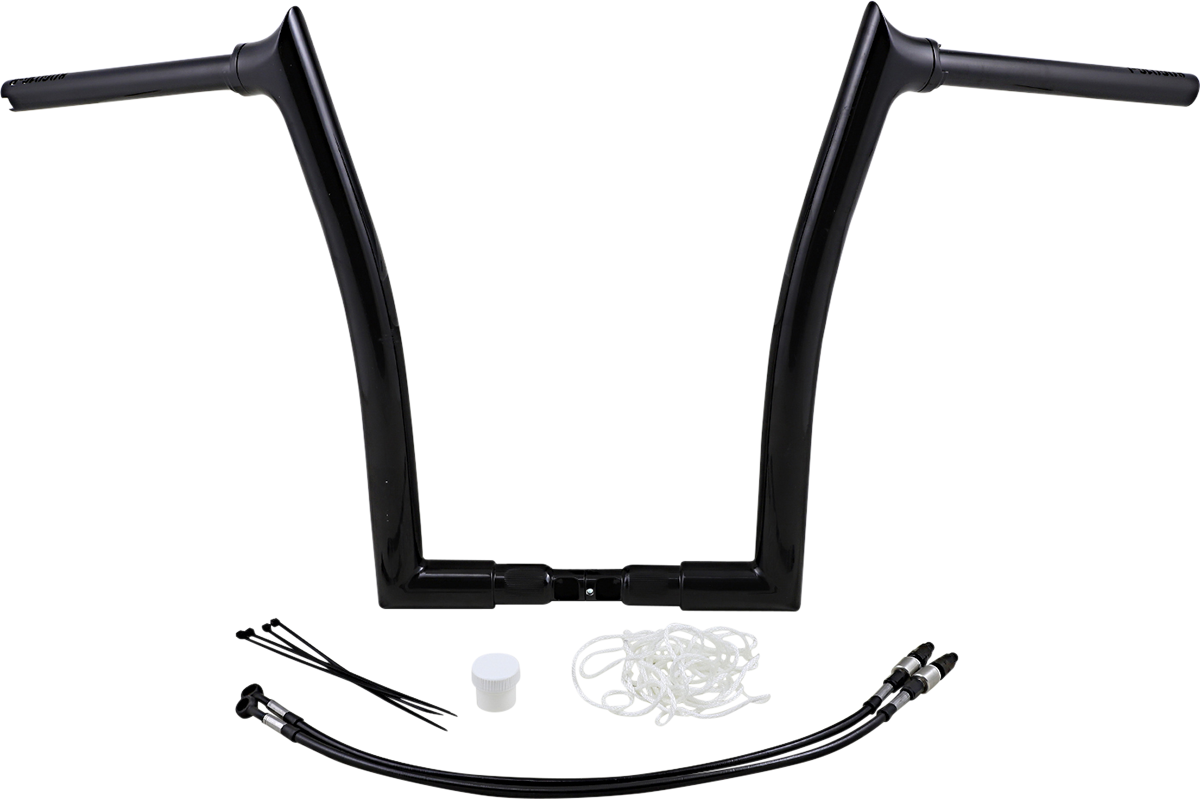 FAT BAGGERS INC. Handlebar Kit - Pointed Top - 16" - Black 809316-B