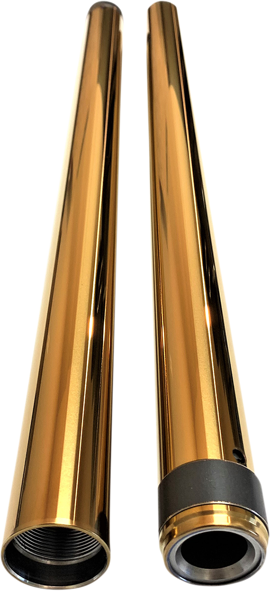 PRO-ONE PERF.MFG. Fork Tube - Gold TIN - 41 mm - 22.25" Length 105420G
