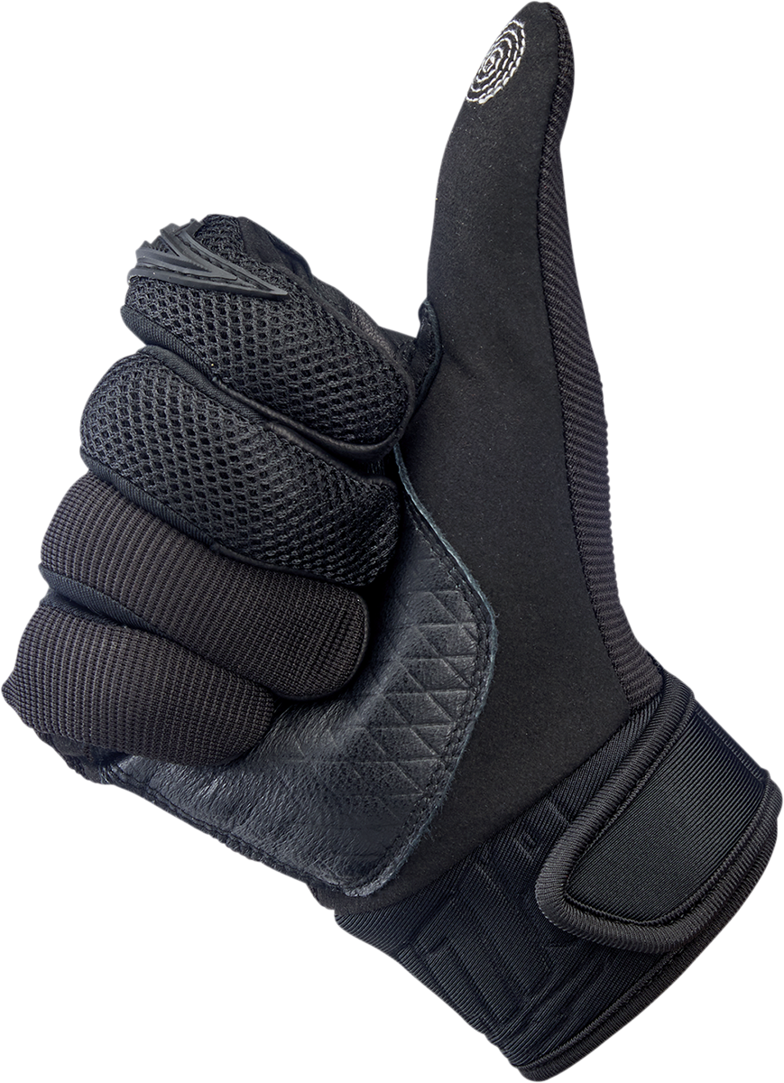 BILTWELL Baja Gloves - Black Out - Large 1508-0101-304