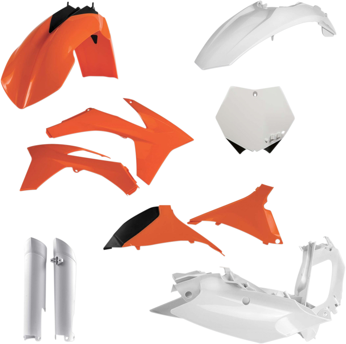 ACERBIS Kompletter Ersatz-Bodykit – OEM Orange/Weiß/Schwarz 2205283593 