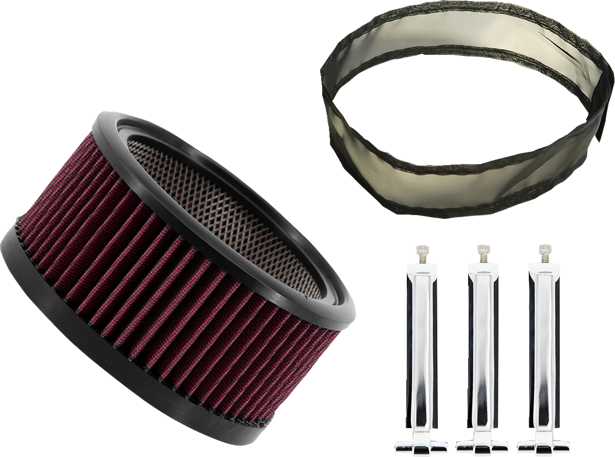 TRASK Air Filter - Big Power Assault - Chrome TM-1020-BPCH