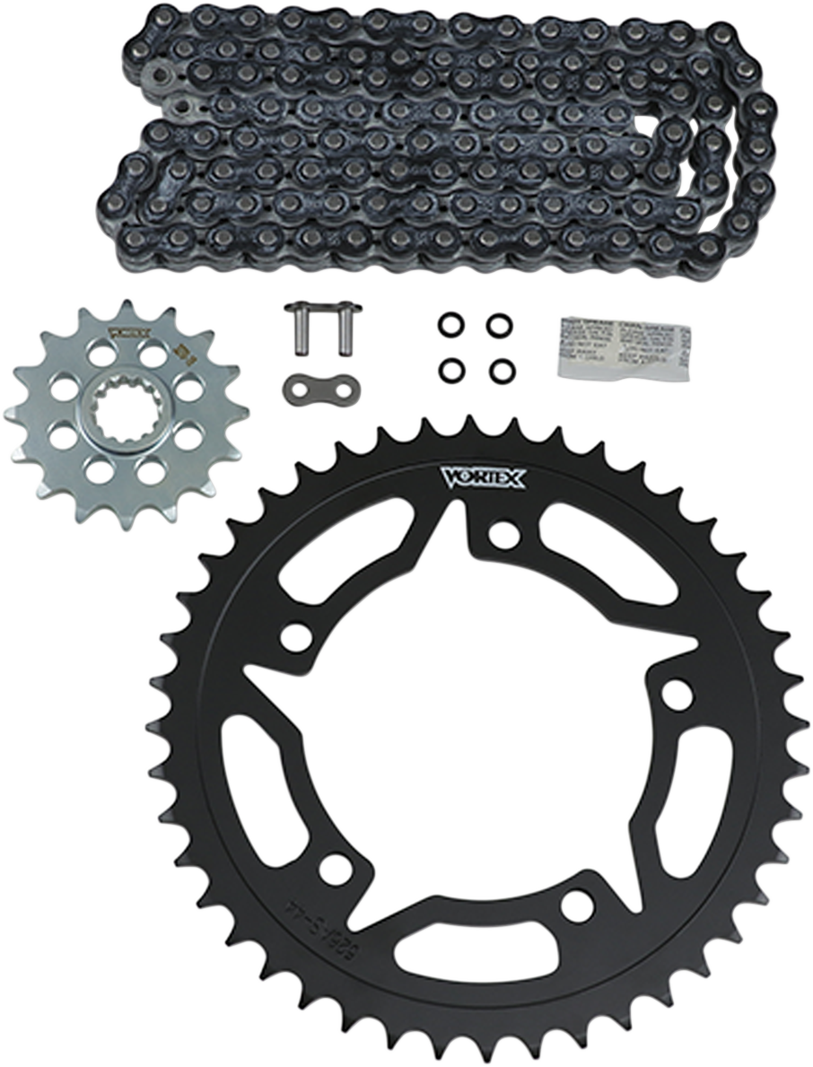 VORTEX Steel Chain Kit - Black NOT FOR 15-16 GSX-S750 CK6413