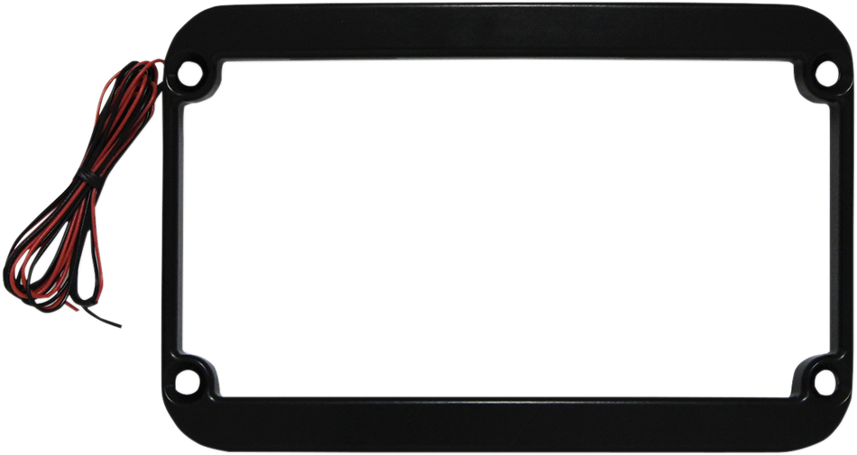 KLOCK WERKS Lighted License Plate Frame - Black KWS-01-0088-B