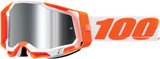 100% Racecraft 2 Goggles - Orange - Silver Flash Mirror 50010-00013