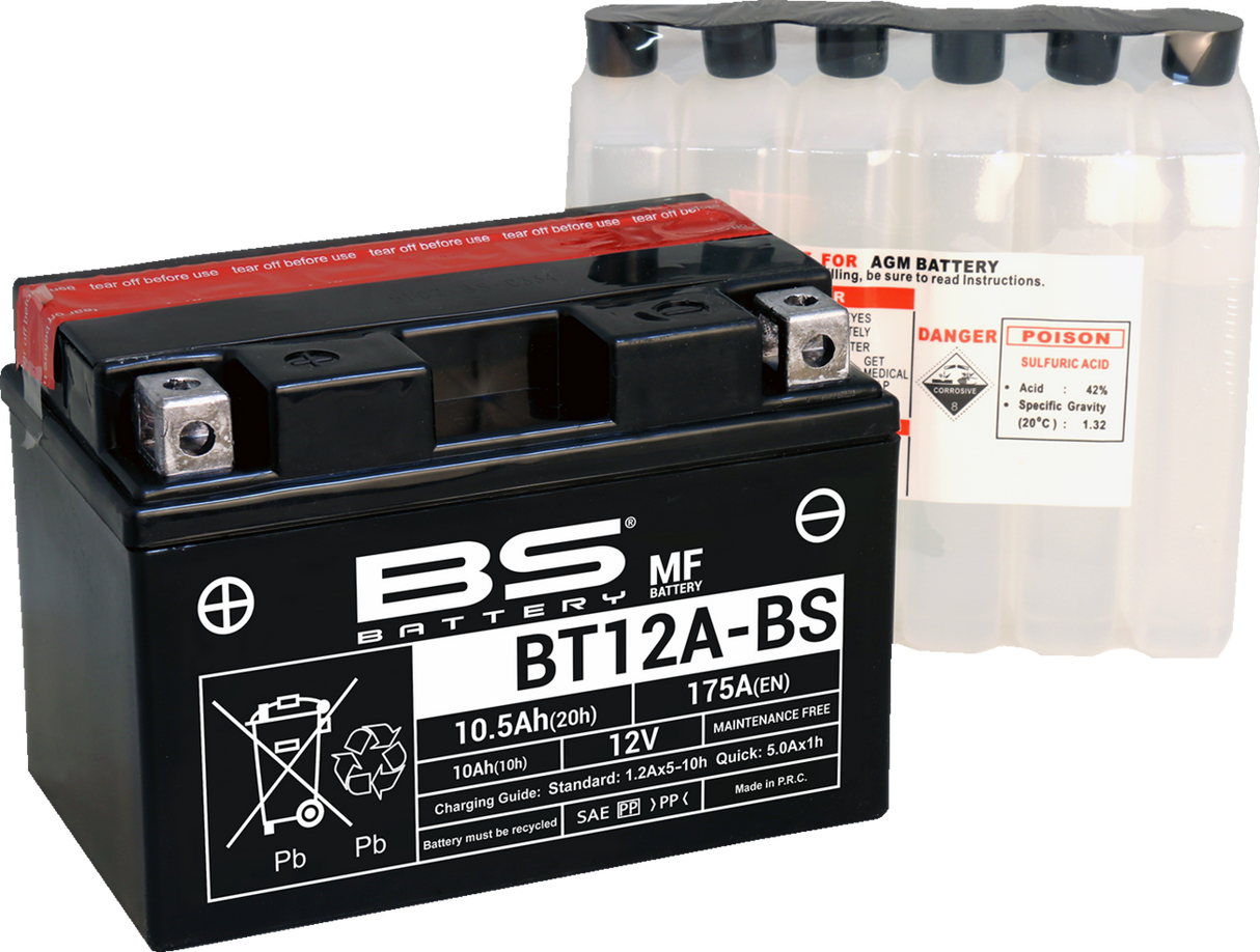 BS BATTERY Battery - BT12A-BS (YT) 300602