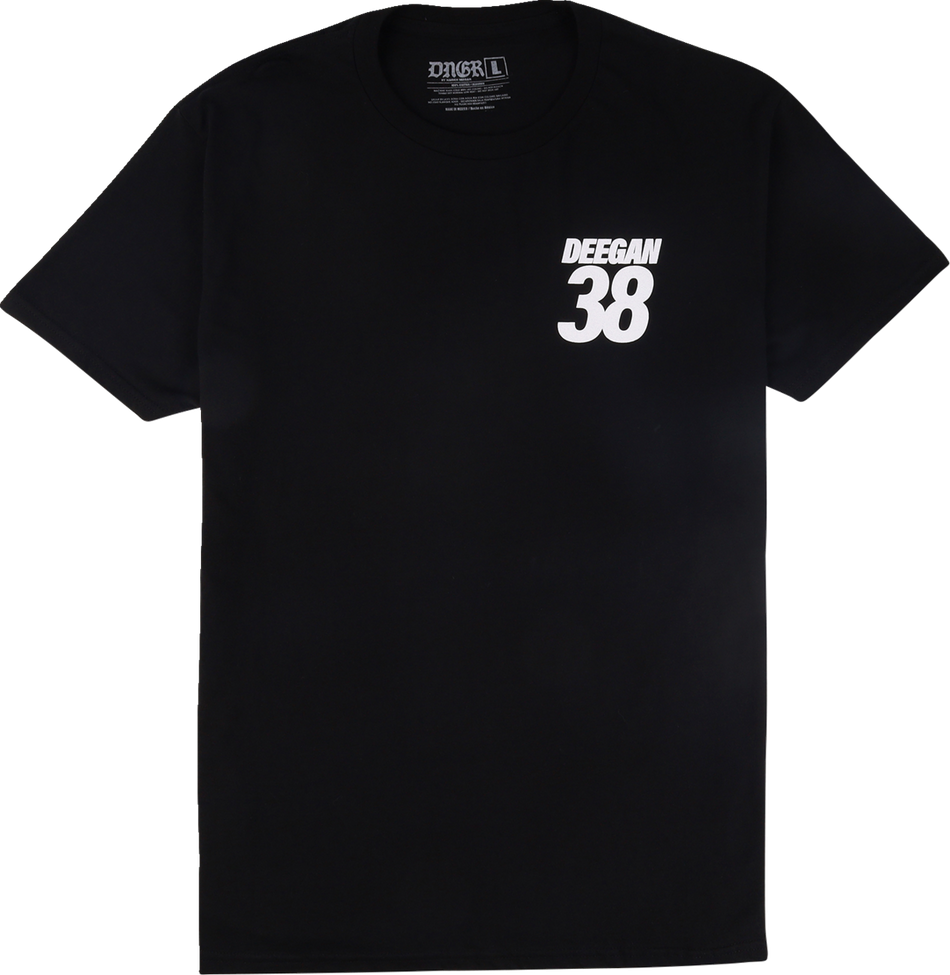 Deegan Apparel MX2 T-Shirt - Black - Medium DMTSS3026BLKM