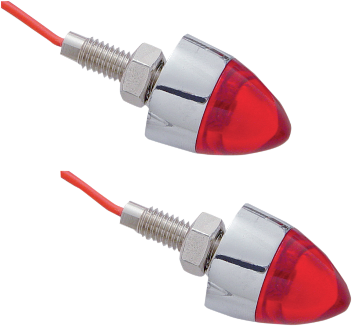 PRO-ONE PERF.MFG. Bullet Mini Marker Lights - Red 402270