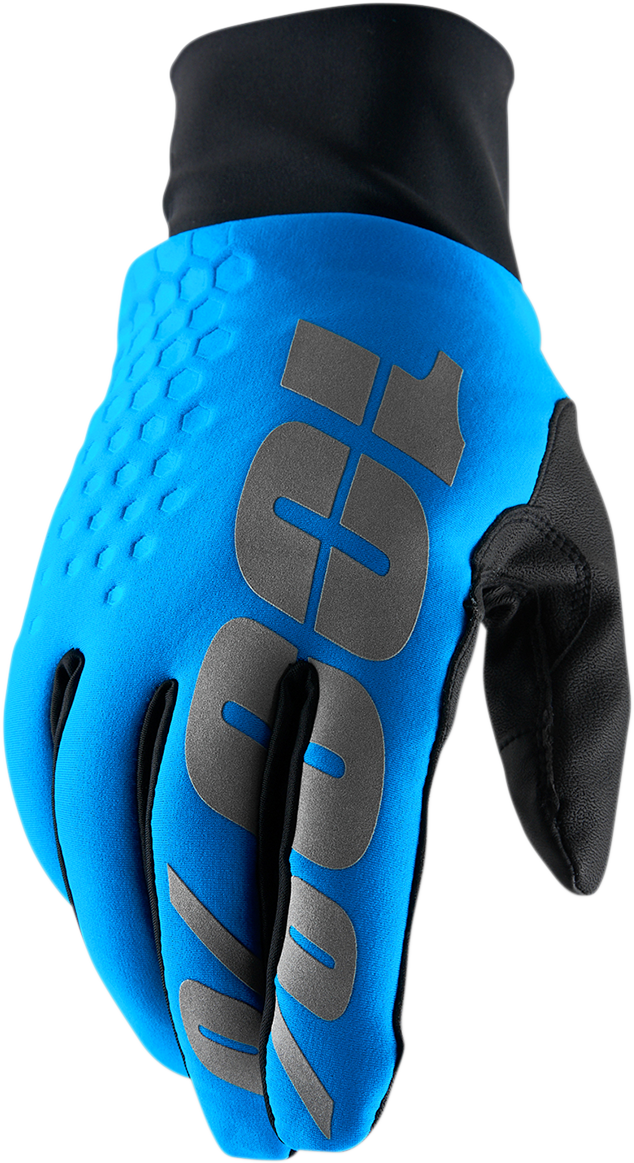 100% Hydromatic Brisker Gloves - Blue - Medium 10018-00006